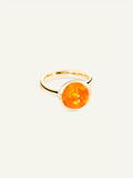 BOUTON Large Ring with Mandarin Garnet