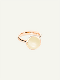 BOUTON Large Ring mit Sand Mondstein