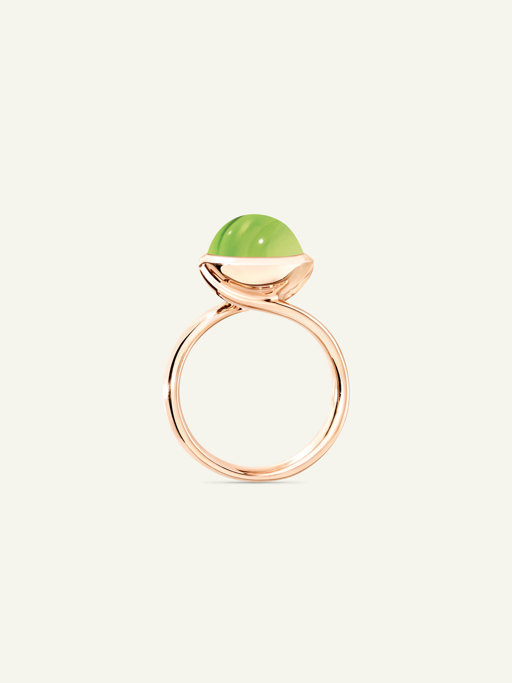 Ring BOUTON large Peridot Peridot