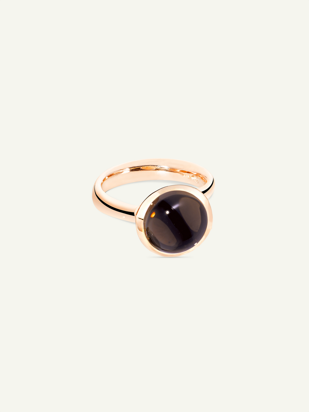 Ring BOUTON large Smoky Quartz Rauchquarz