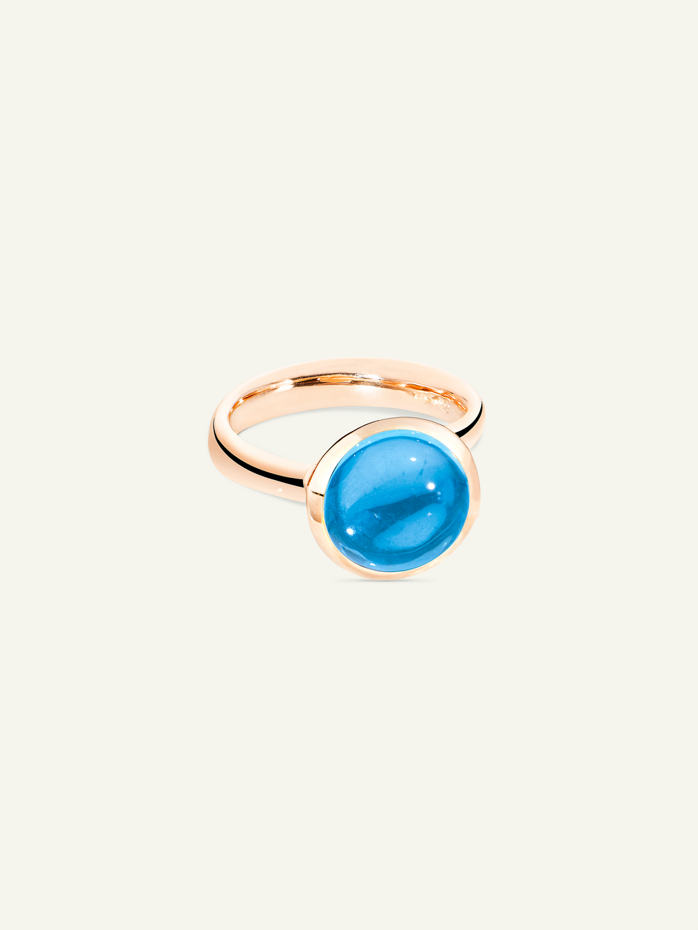 Ring BOUTON large Swiss Topaz Swiss Topas