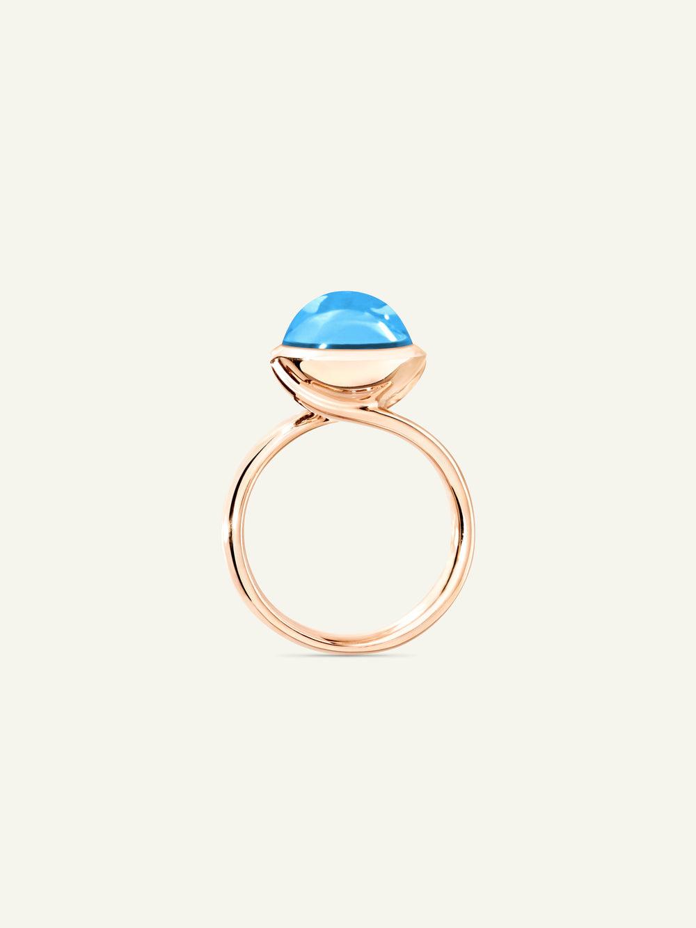 Ring BOUTON large Swiss Topaz Swiss Topas
