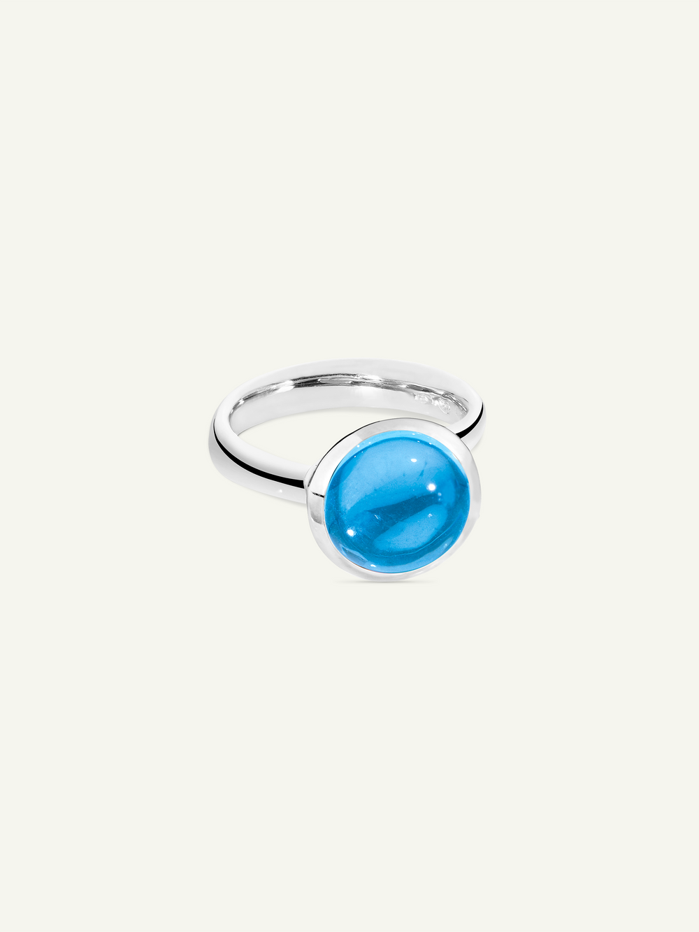 Ring BOUTON large Swiss Topaz Swiss Topas