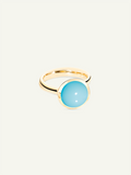 BOUTON Large Ring mit Türkis