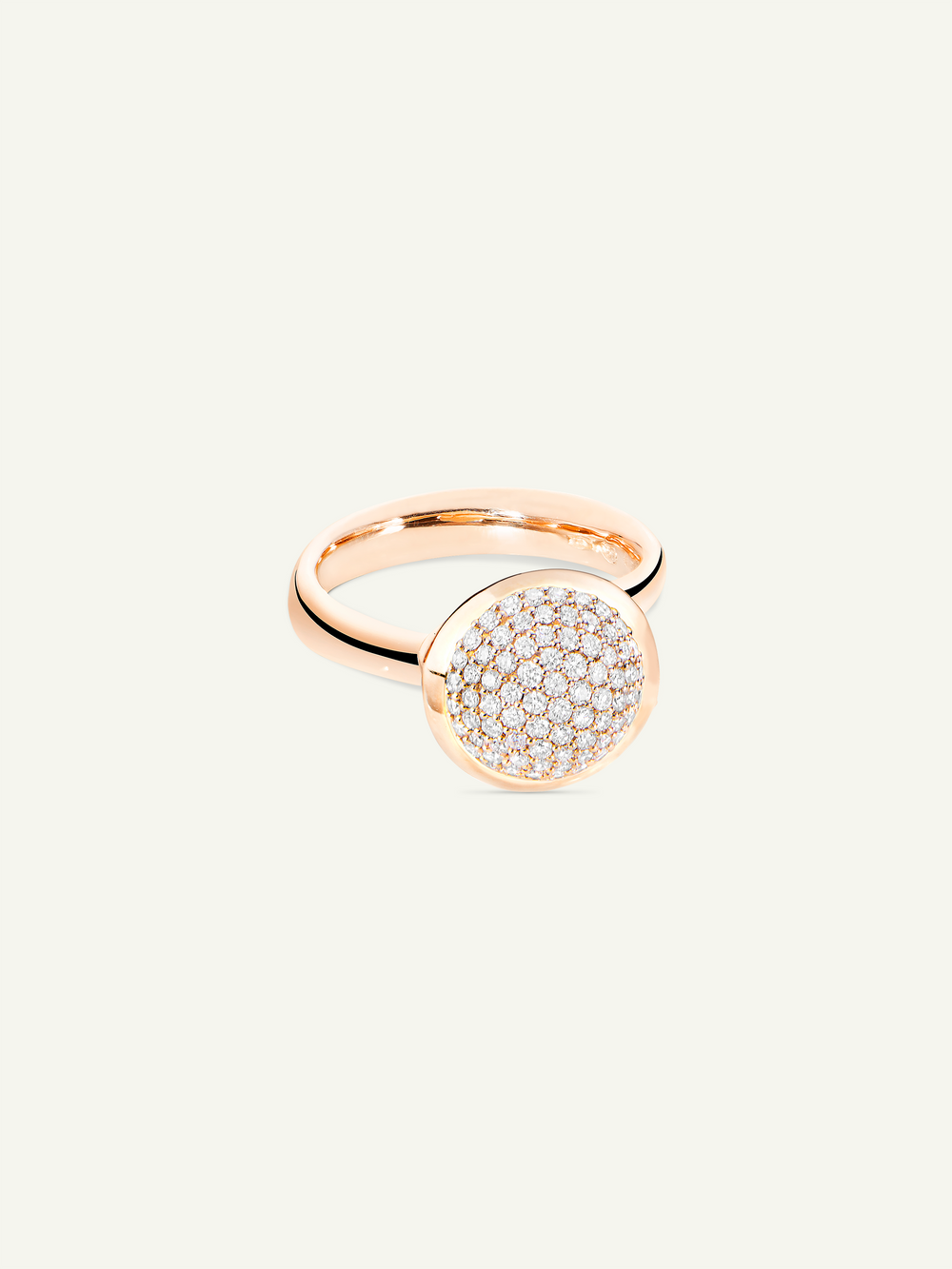 R-BOU-l-p-rg | BOUTON Large Ring with Diamond Pavé