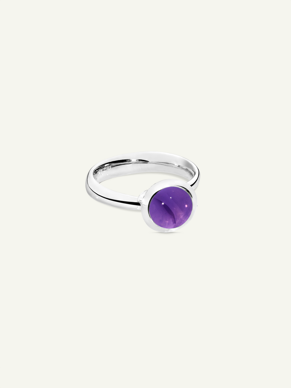 Ring BOUTON small Amethyst Amethyst