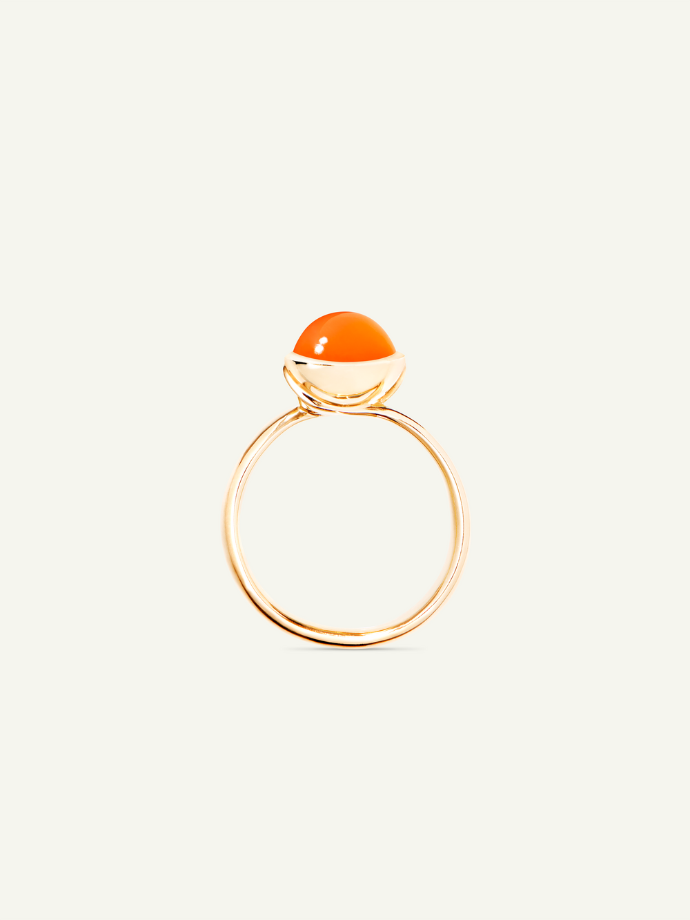 Ring BOUTON small Carnelian Karneol