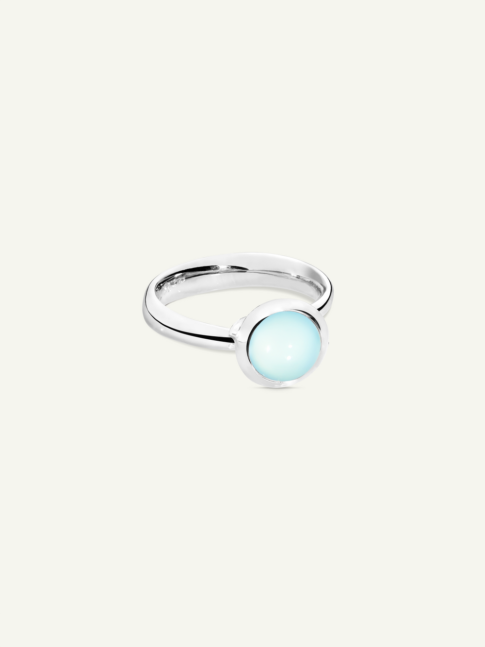 Ring BOUTON small Aqua Chalcedony Aqua Chalcedon