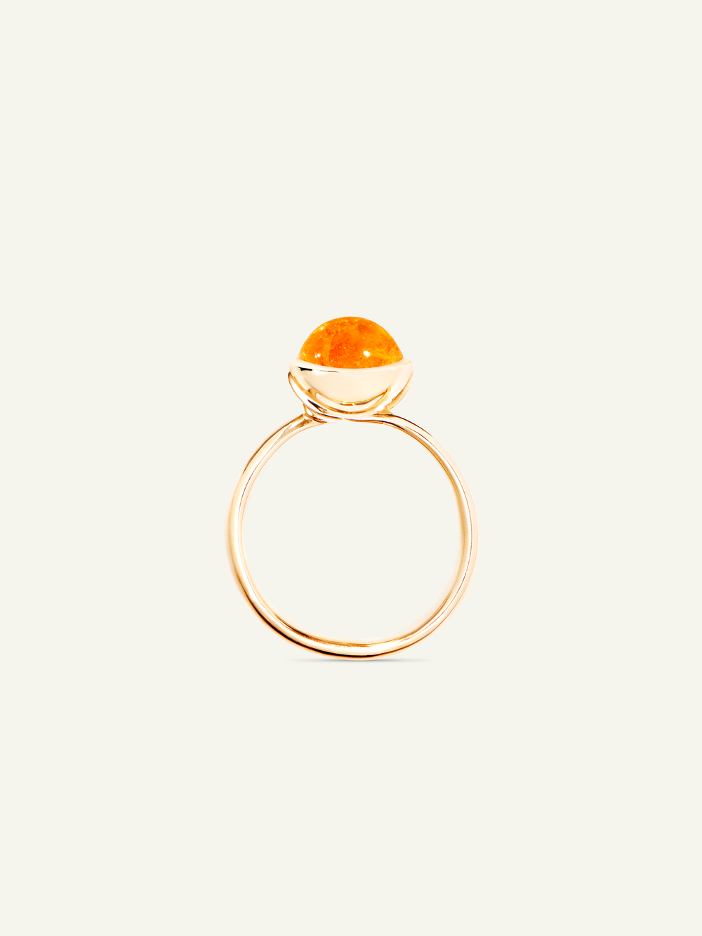 Ring BOUTON small Mandarin Garnet Mandarin Granat