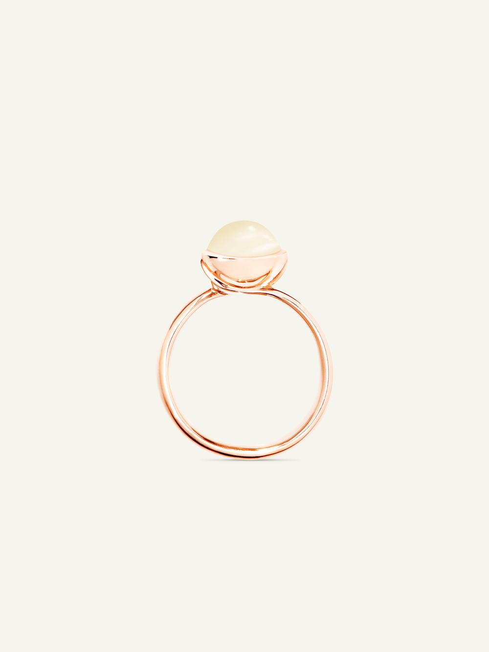 BOUTON Small Ring mit Sand Mondstein
