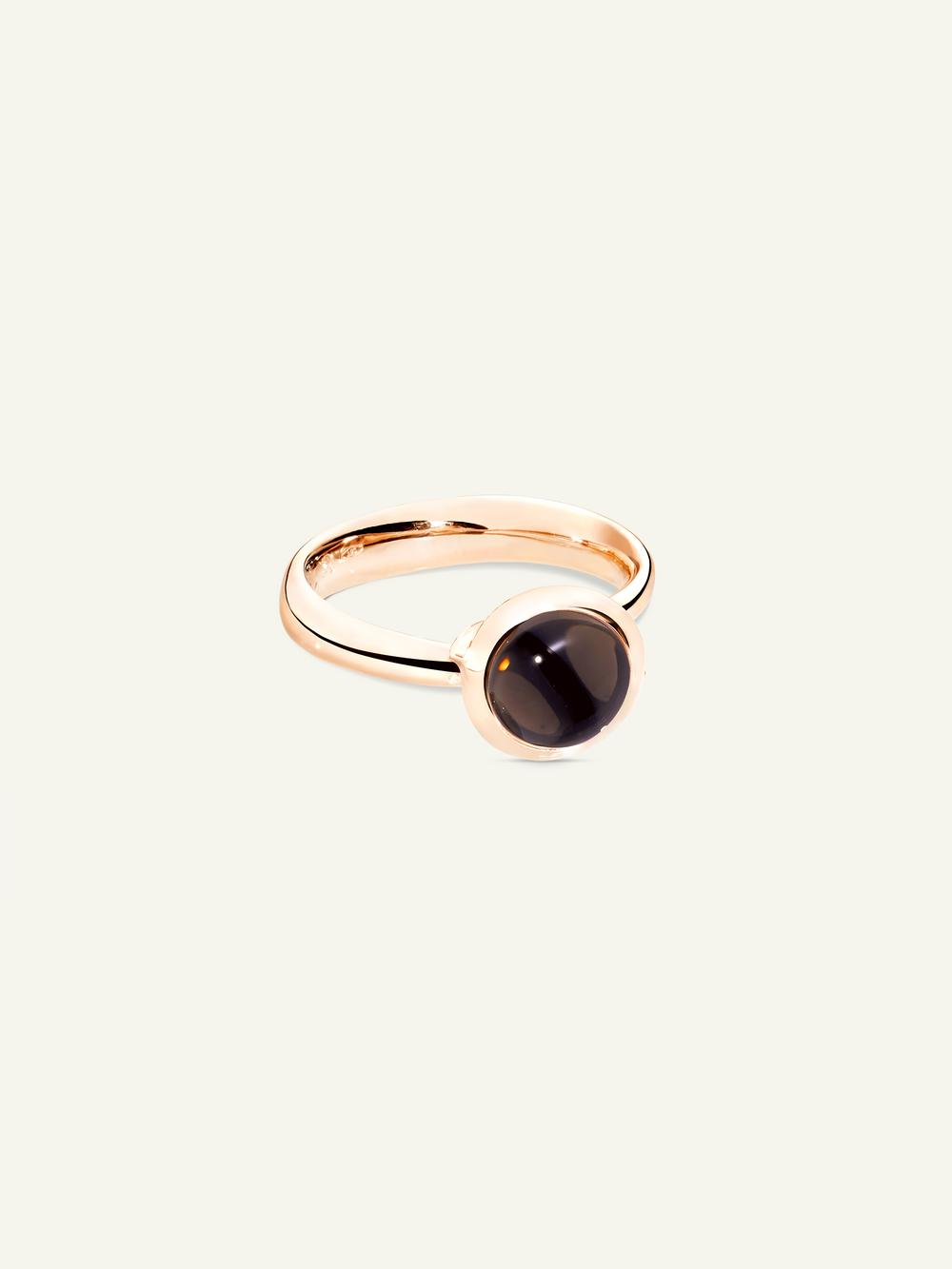 Ring BOUTON small Smoky Quartz Rauchquarz