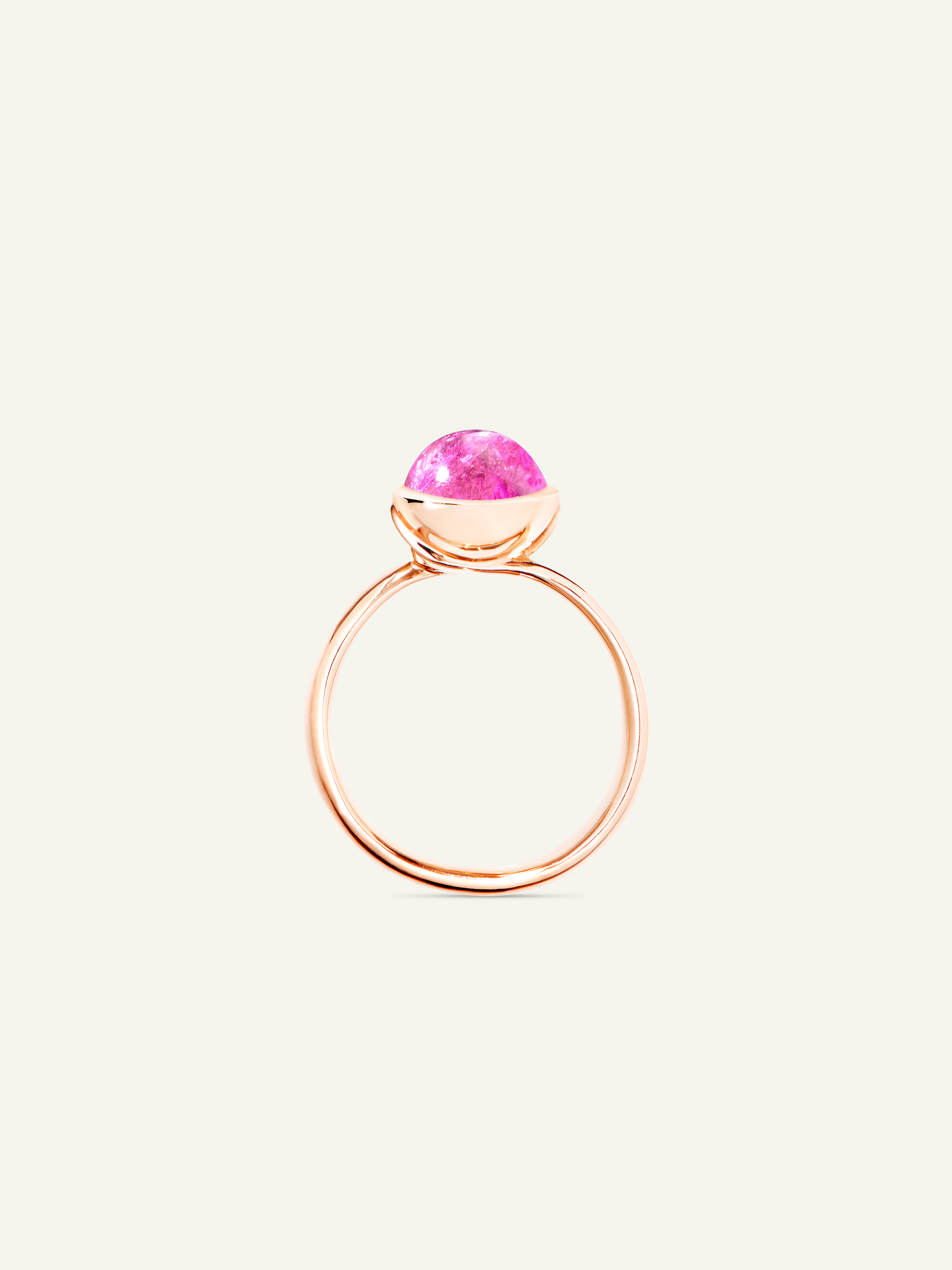 Ring BOUTON small Tourmaline rose rosa Turmalin