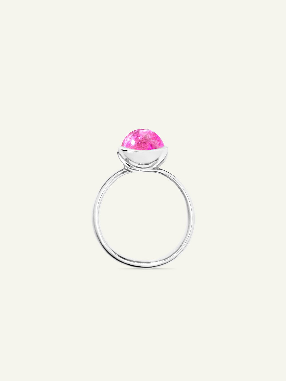 Ring BOUTON small Tourmaline rose rosa Turmalin