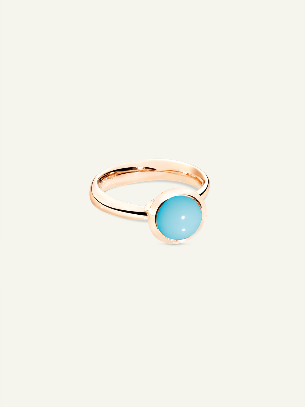 BOUTON Small Ring mit Türkis
