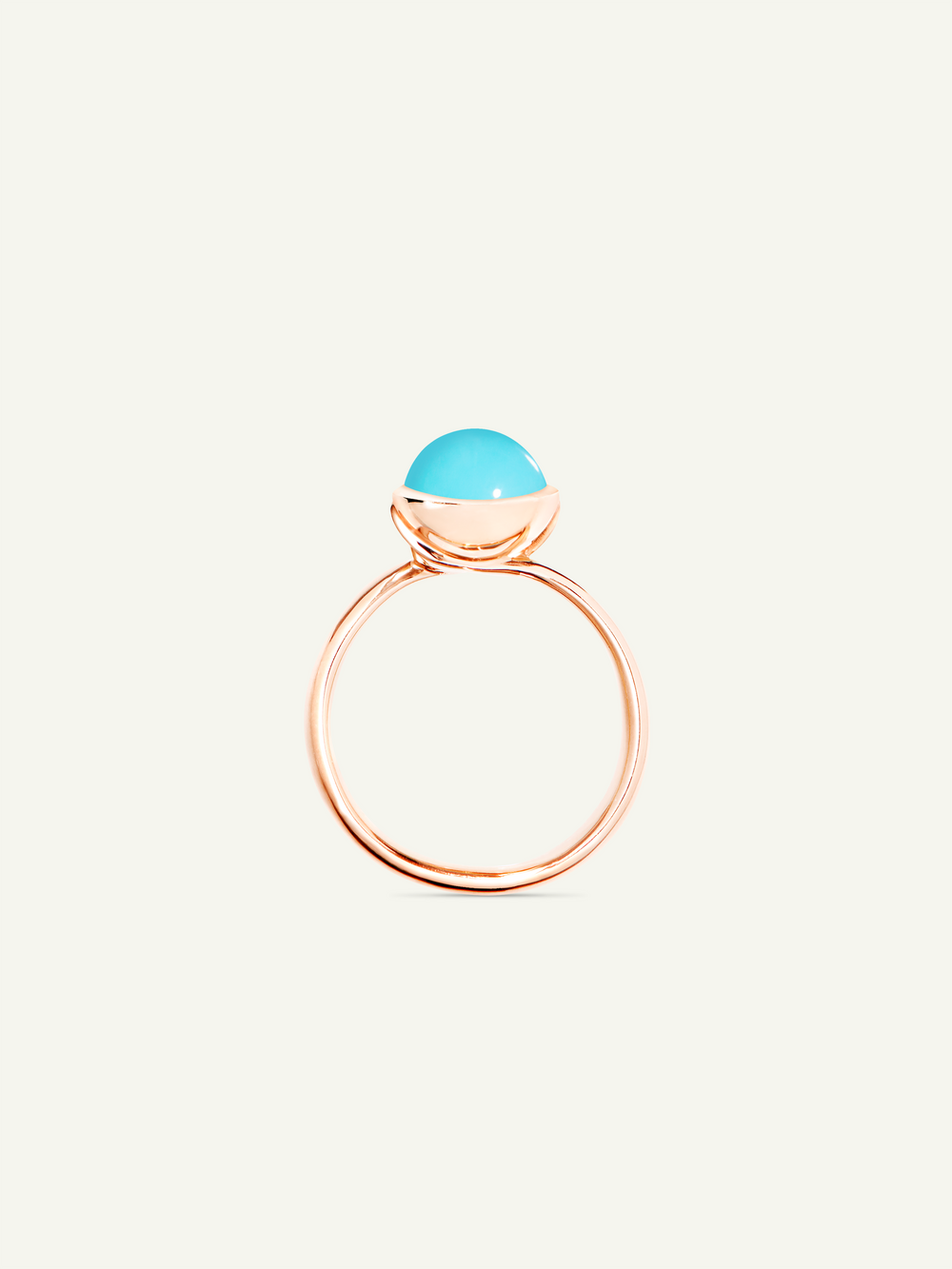 BOUTON Small Ring mit Türkis