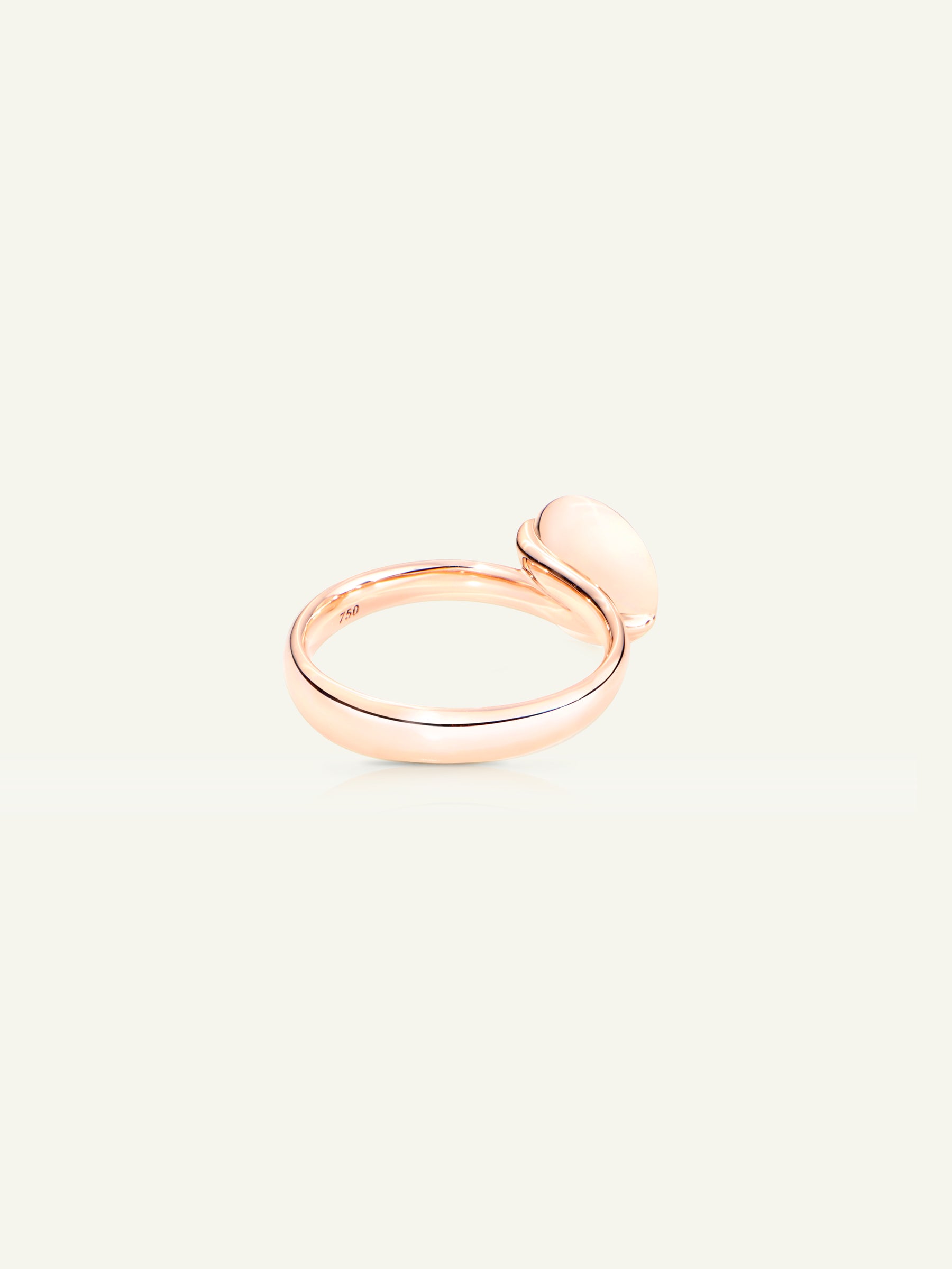 BOUTON Small Ring with Diamond Pavé