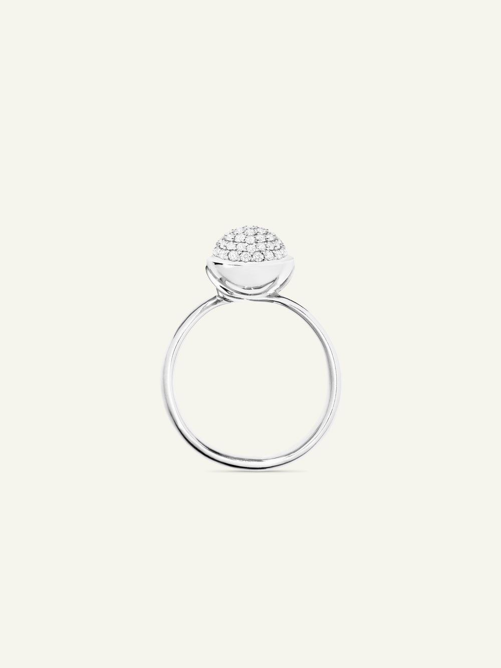 Ring BOUTON small Diamond Pavé mit Diamant Pavé