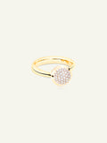 BOUTON Small Ring with Diamond Pavé