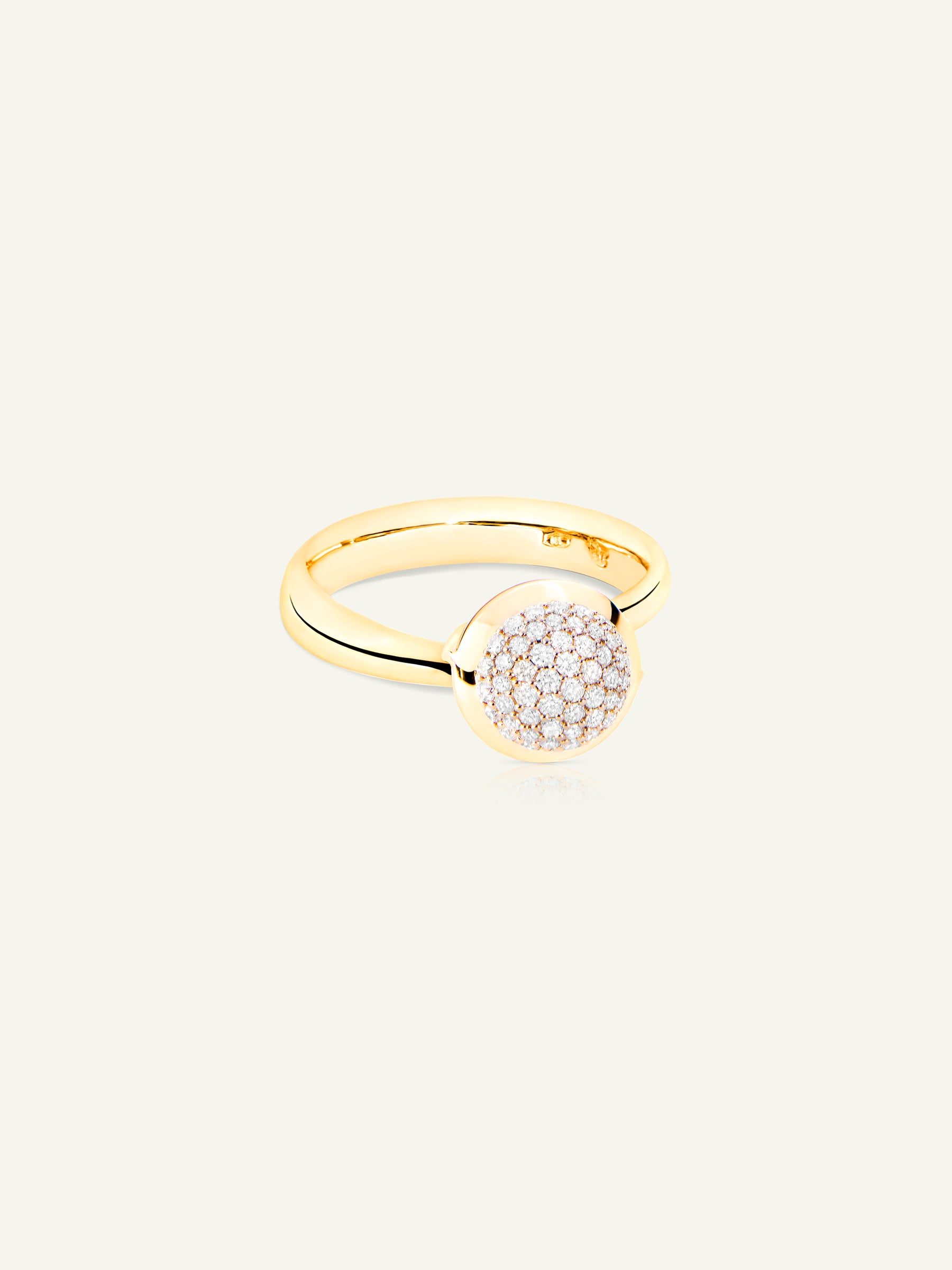 Ring BOUTON small Diamond Pavé mit Diamant Pavé