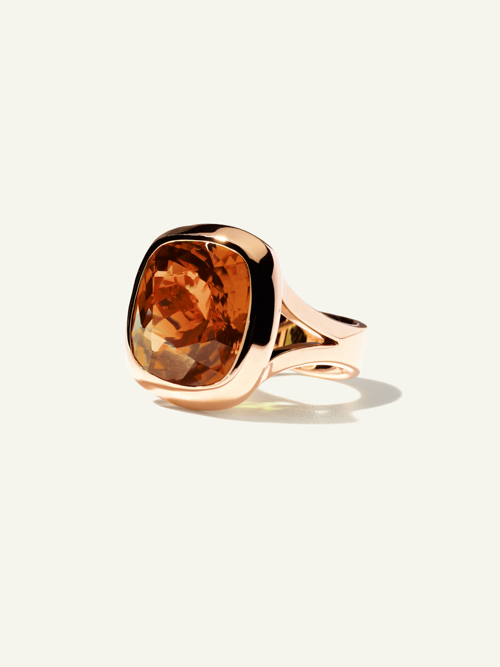 CUSHION Ring with Cognac Tourmaline