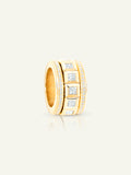 CURRICULUM VITAE 77 Ring Diamanten im Princess Cut und Diamant Pavé