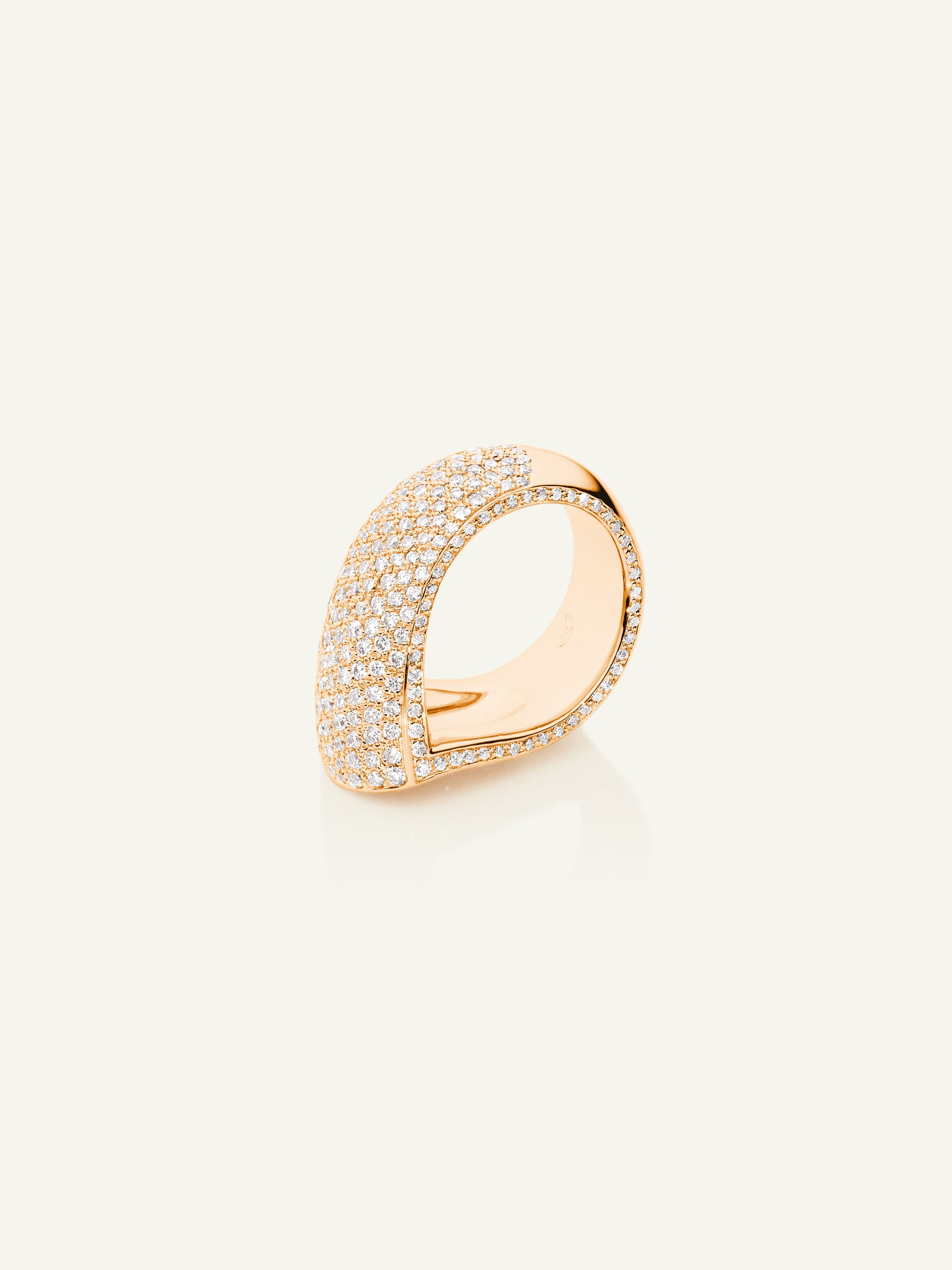 SIGNATURE Ring Drop Diamond Pavé mit Diamant Pavé