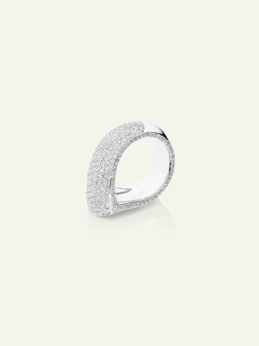 SIGNATURE Ring Drop Diamond Pavé mit Diamant Pavé