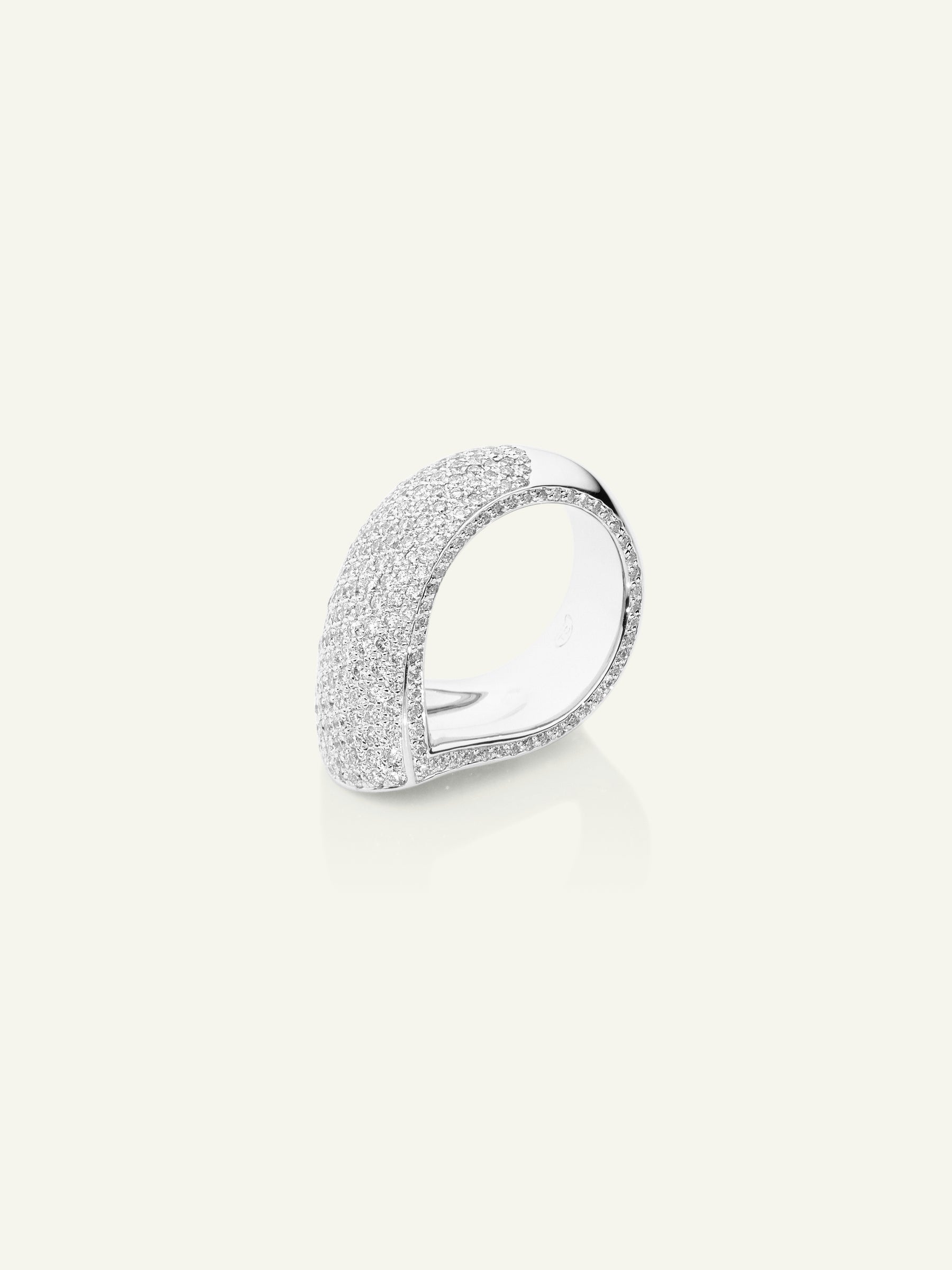 SIGNATURE Ring Drop Diamond Pavé mit Diamant Pavé