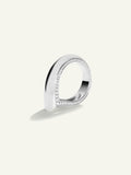 SIGNATURE Small Drop Ring with Diamond Pavé