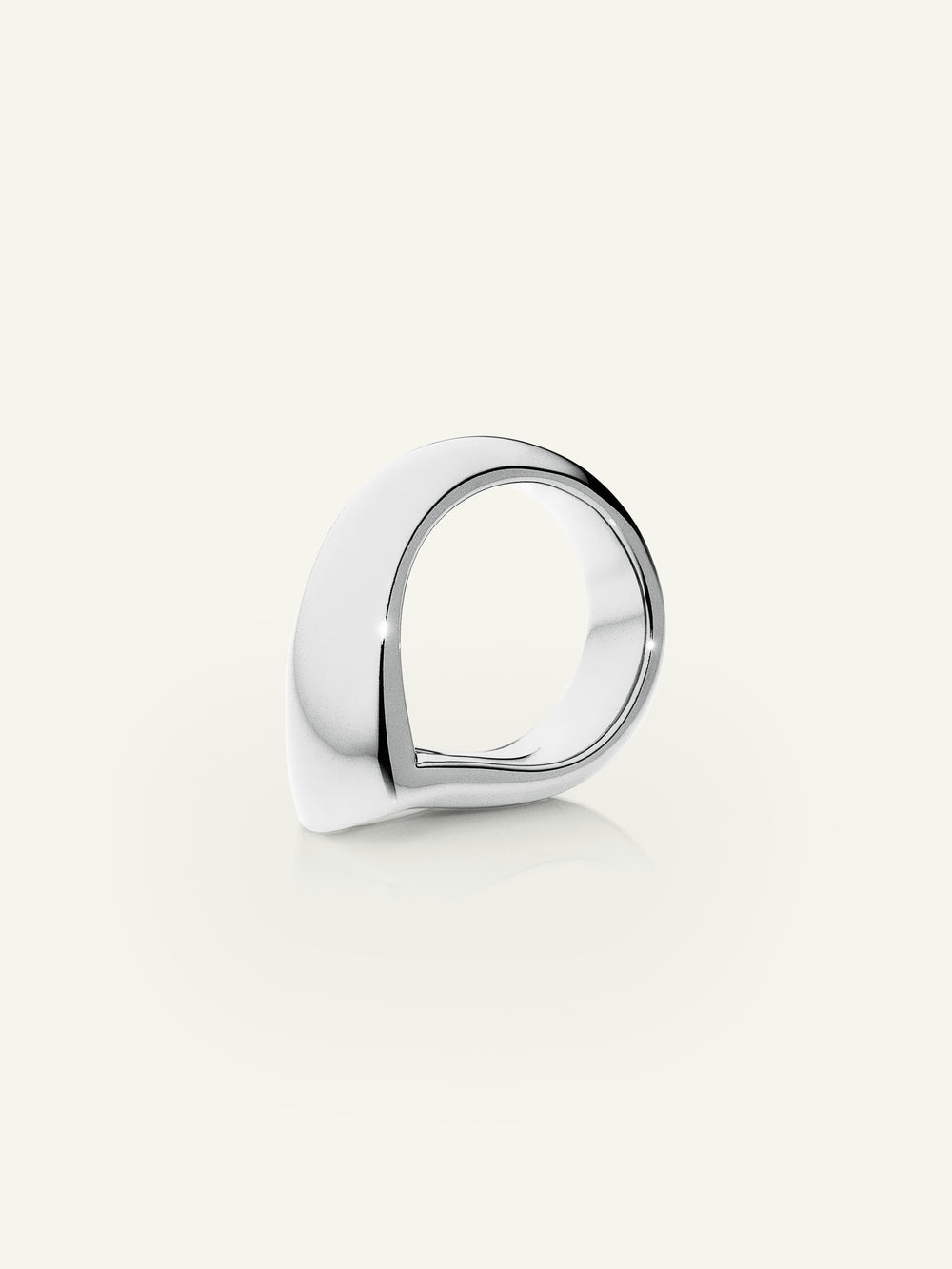 SIGNATURE Ring Drop 18K Weißgold