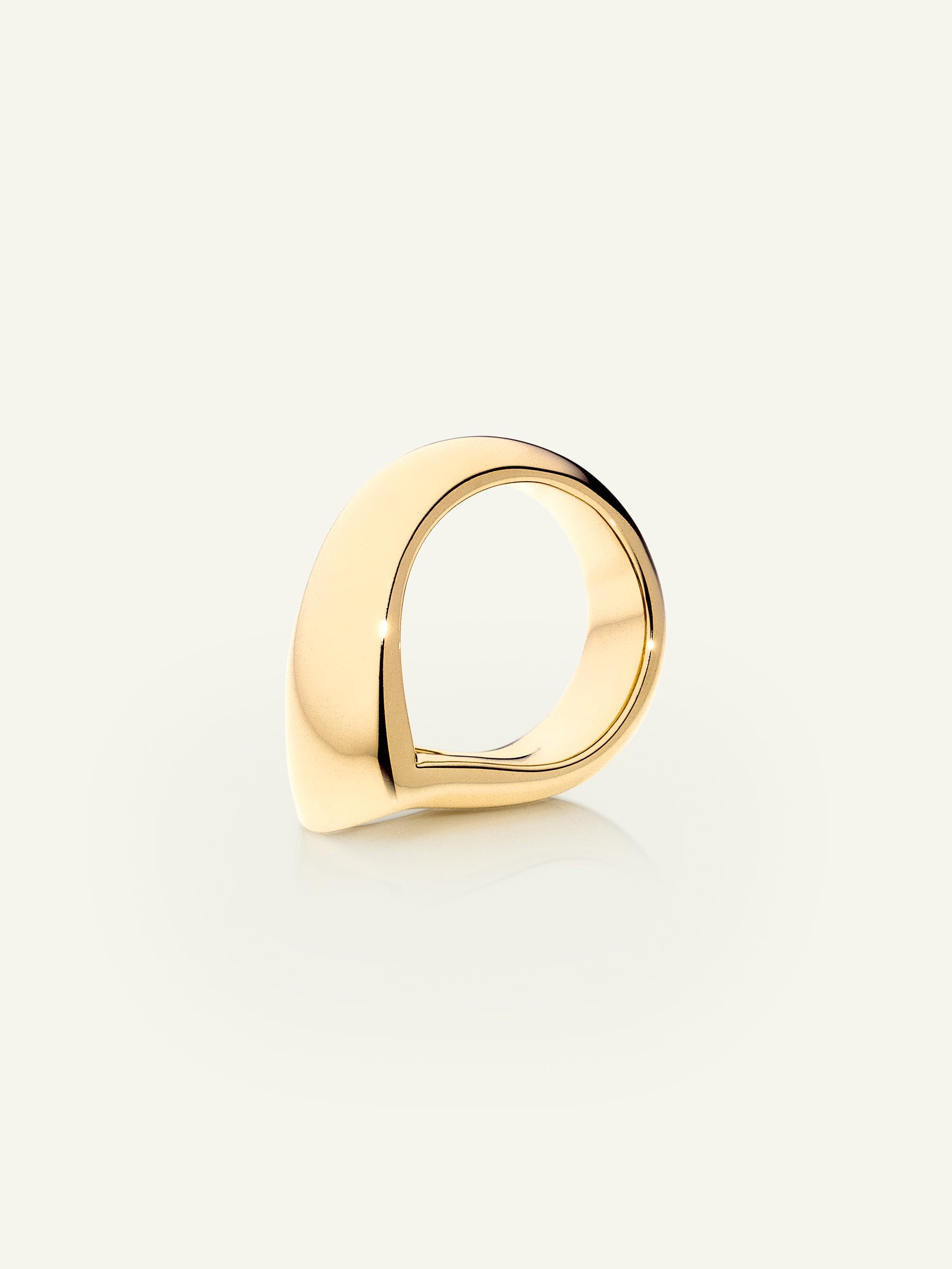 SIGNATURE Drop Ring in 18K White Gold