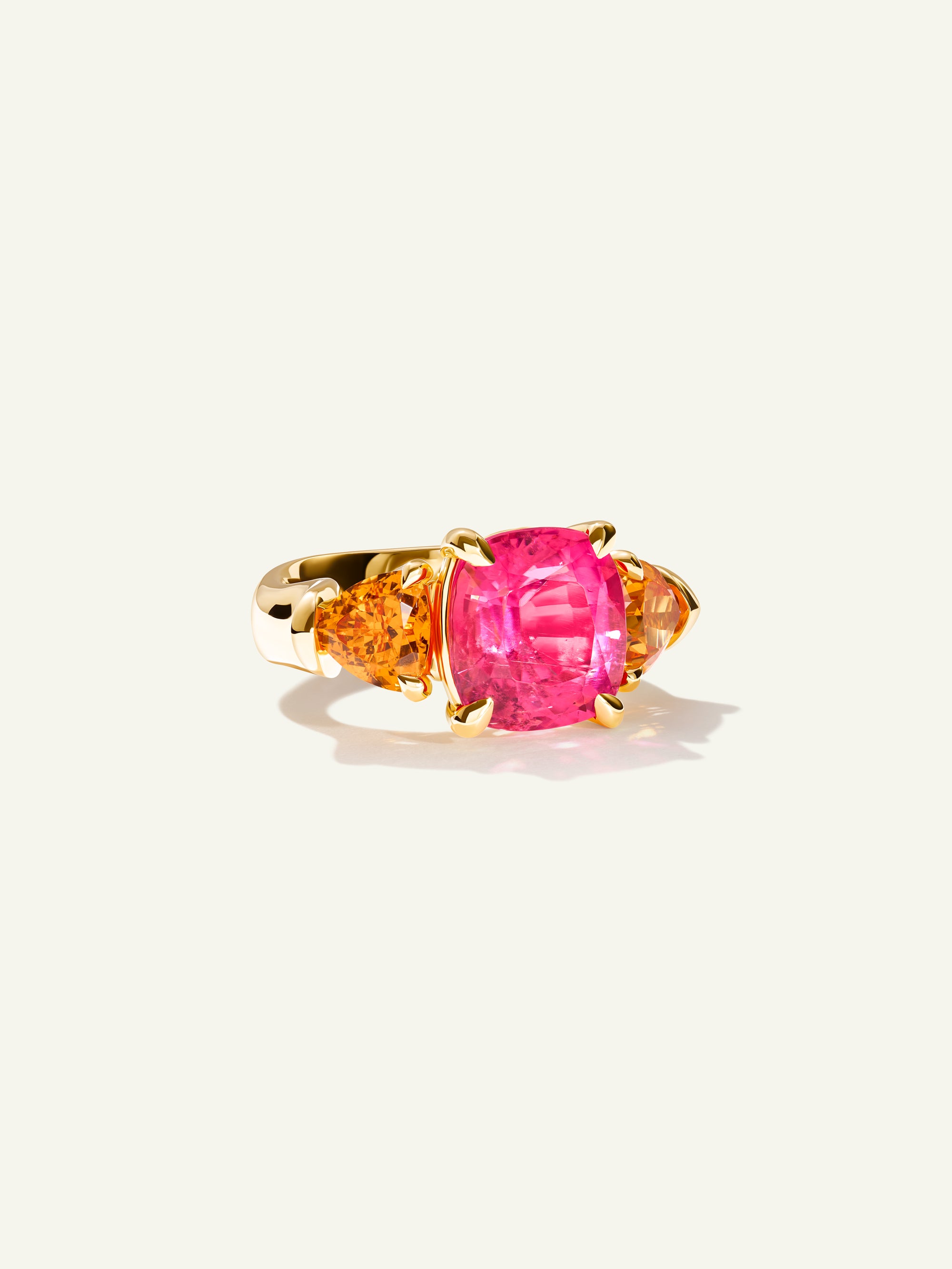 R-GL-Rub6-Man-yg | Ring GLAMOUR Rubellite