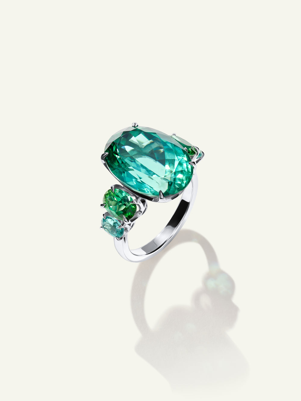GLAMOUR Ring mit Lagoon Grünem Turmalin