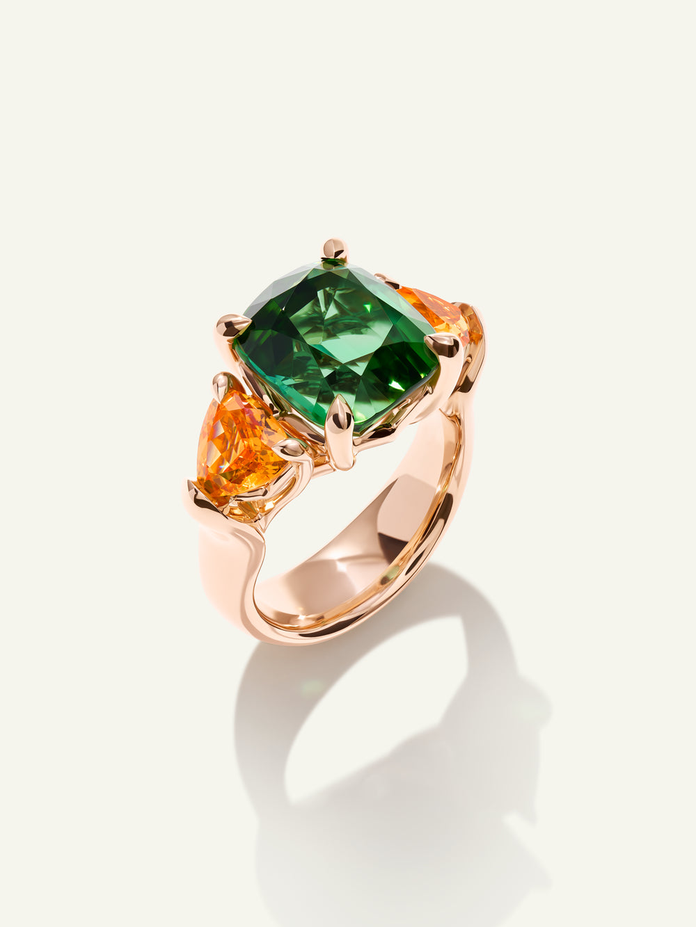 R-GL-TuGr9-Man-rg | Ring GLAMOUR Tourmaline green