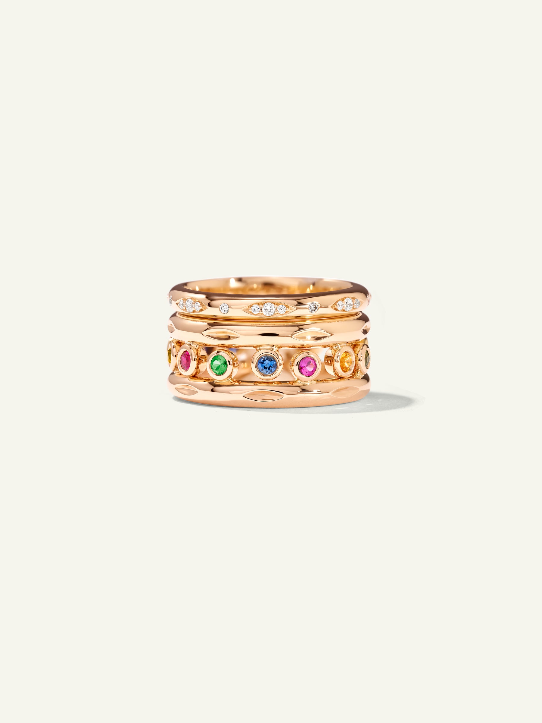 GYPSY Crown Brilliant Cut Ring in 'Candy'
