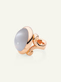 HIPPIE GLAM Large Ring Grauer Mondstein