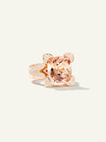 LILY Solitaire Ring mit Champagne Turmalin