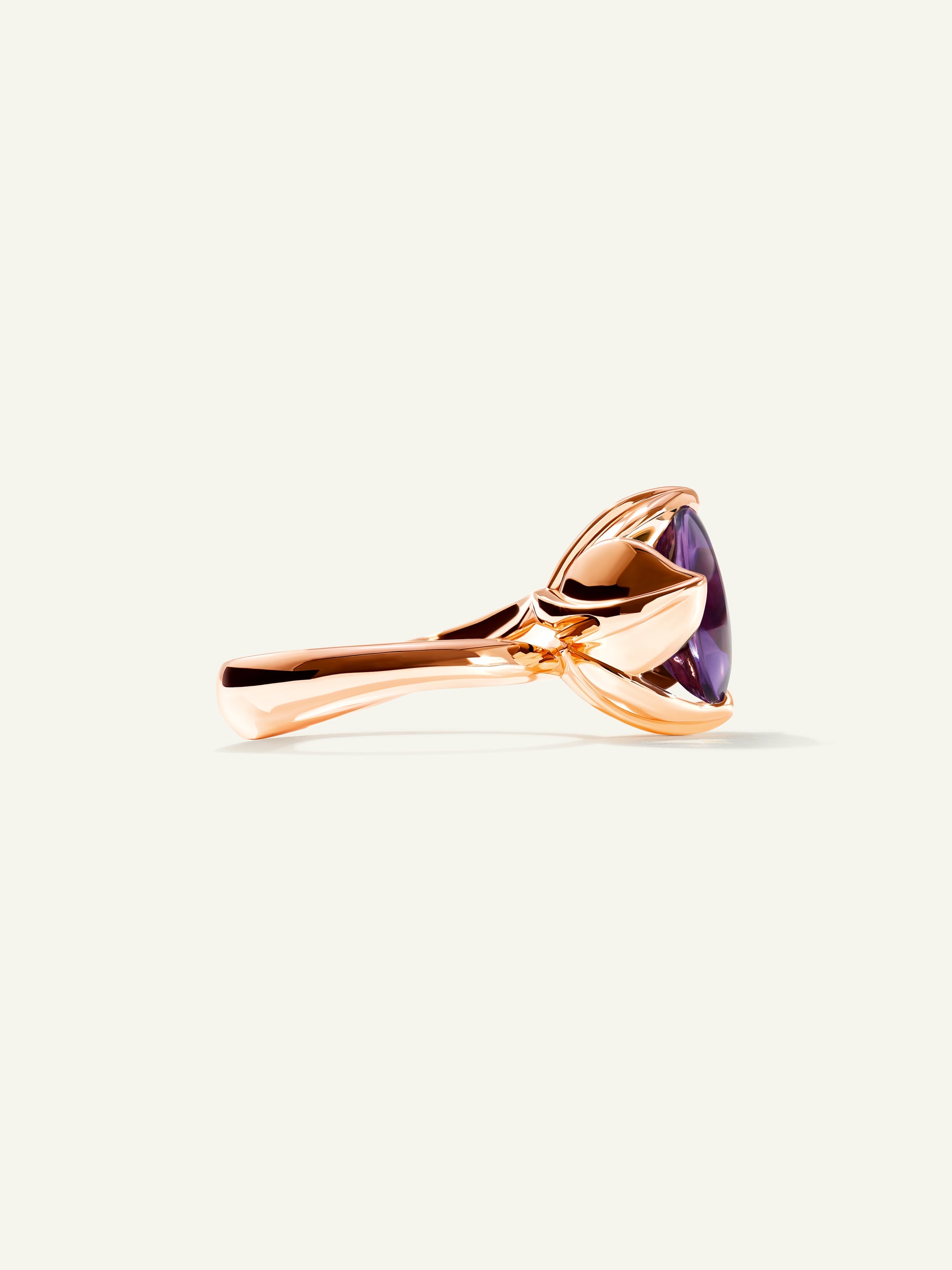 Ring TULIP large Amethyst