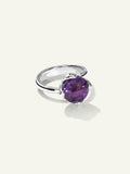 TULIP Small Ring with Amethyst