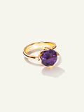 TULIP Small Ring with Amethyst