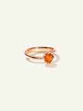 TULIP Ring XS mit Mandarin Granat