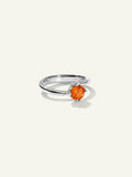 TULIP Ring XS mit Mandarin Granat