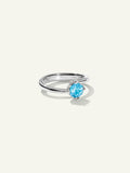 TULIP Ring XS with Swiss Topaz