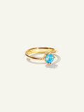 TULIP Ring XS with Swiss Topaz