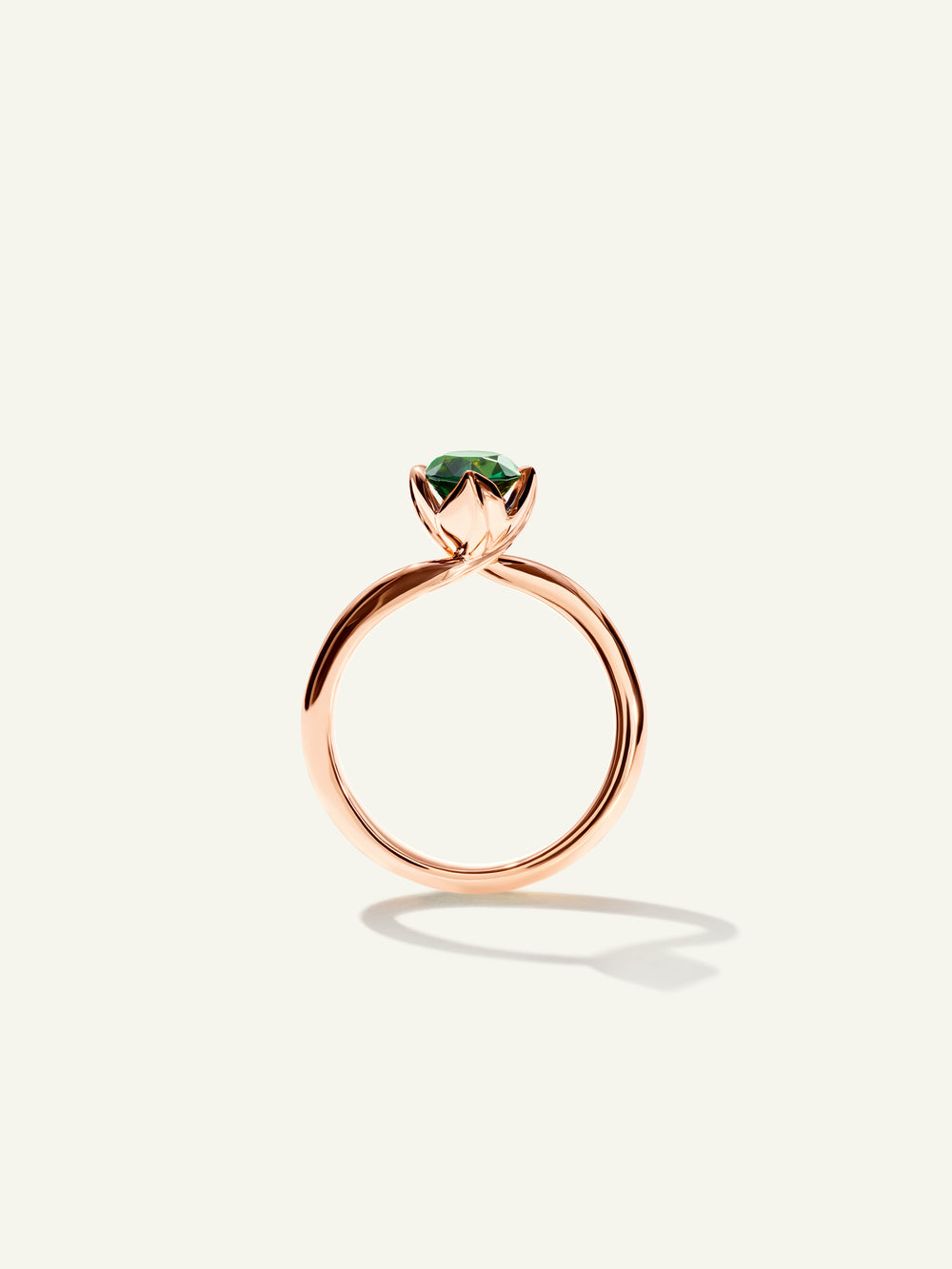 R-TUL-xs-TuGr-rg | TULIP Ring XS with Green Tourmaline