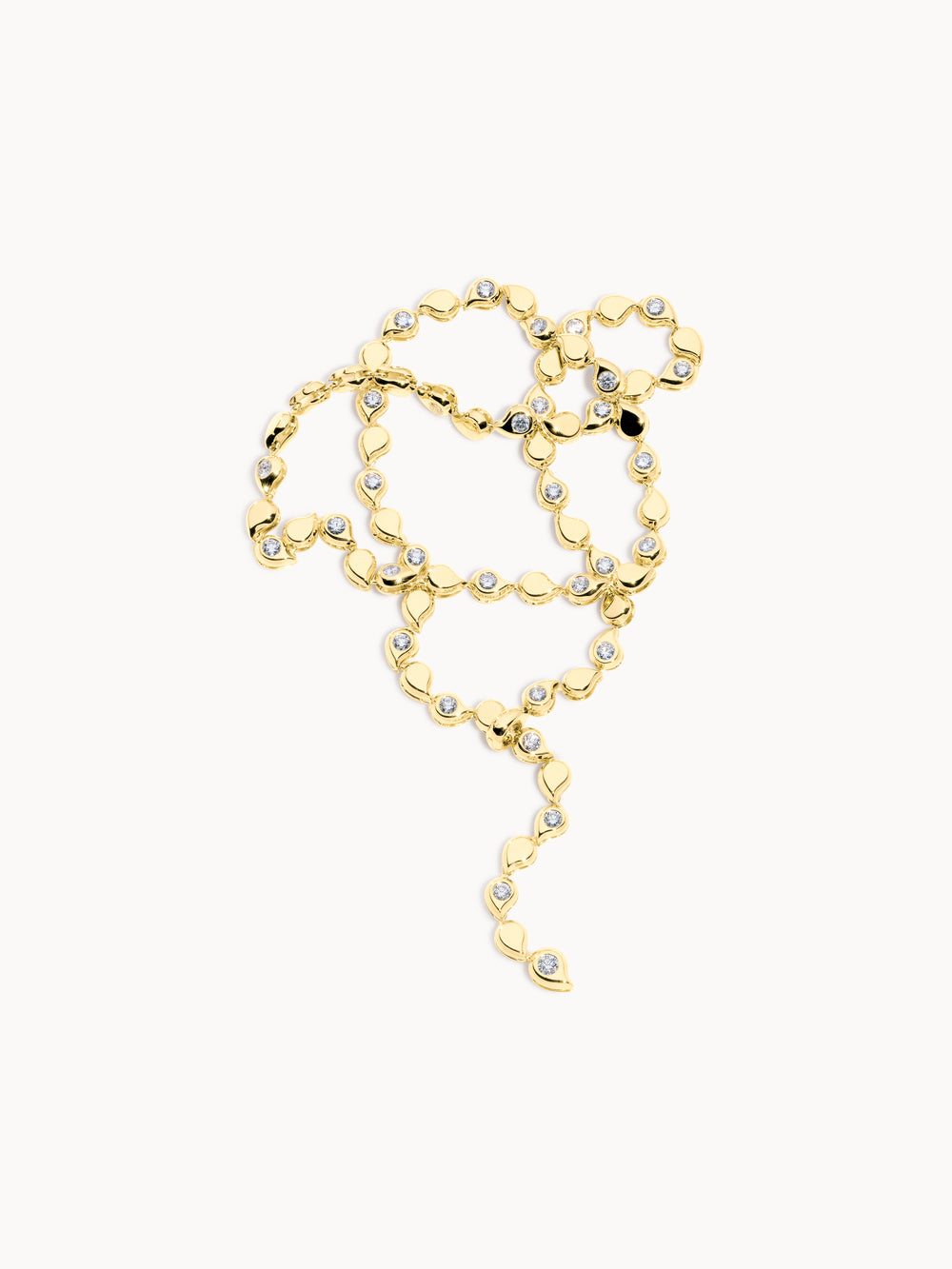 SNOWFLAKES Alternating Rivière Collier Halskette in 'Classic'